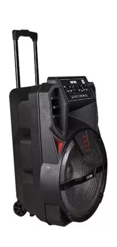 Bocina 15" Link Bits portátil con bluetooth negra BM15014K